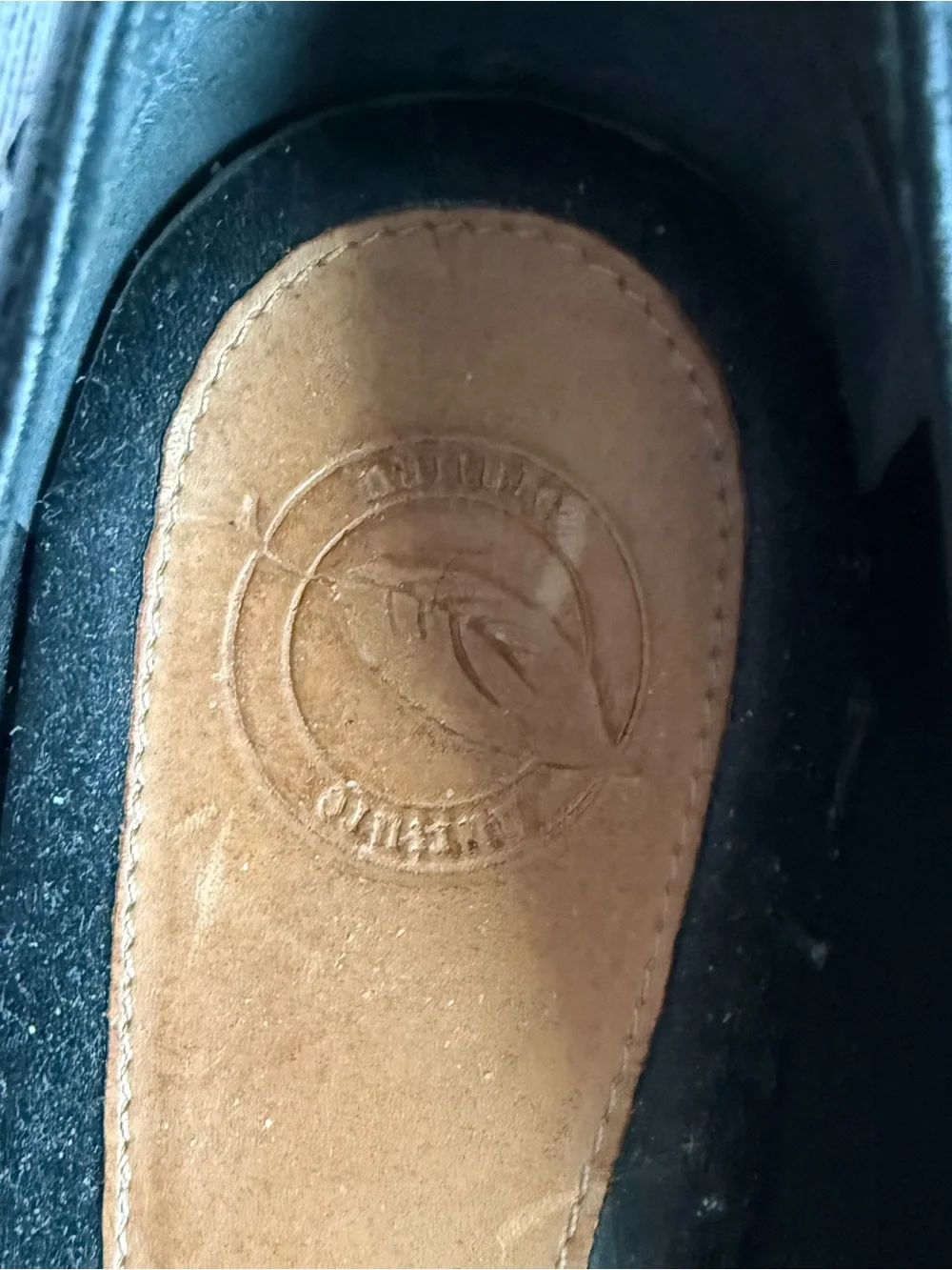 NURTURE Black Leather Wedge Dress Shoes 8.5